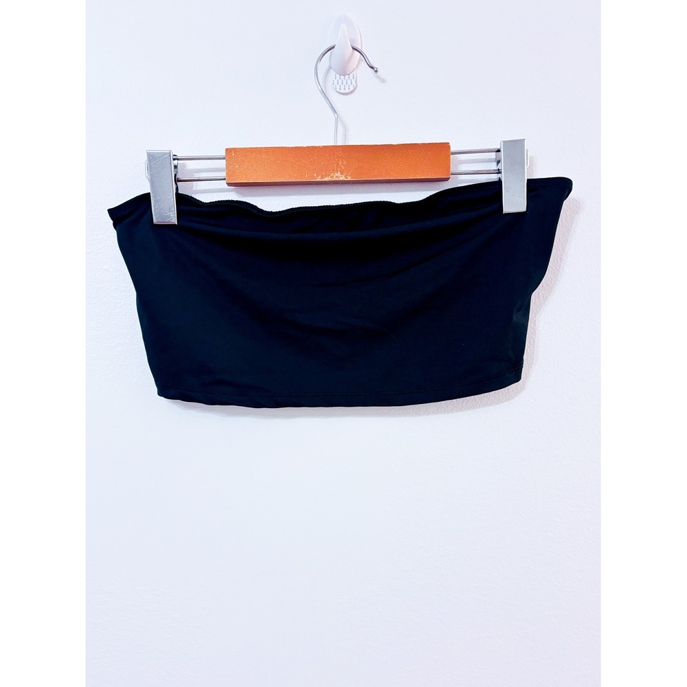 SHEIN Black Bandeau Top | Strapless Basic Minimalist | Size 6